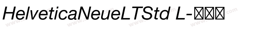 HelveticaNeueLTStd L字体转换